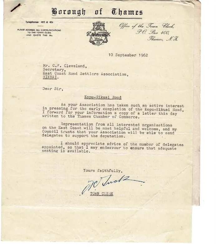 Documents, Kopu-Hikuai Road