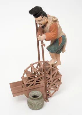 絵備前香炉 [Picture Bizen incense burner]