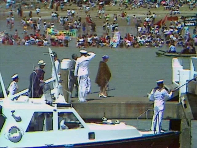 Queen Elizabeth II at Waitangi, 1990