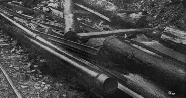 Image: The airpipe through which the imprisoned men were fed