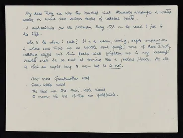 Image: Transcriptions of excerpts from journals of Katherine Mansfield