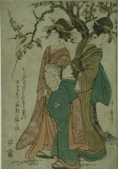 Promenading Oiran, Geisha and Meiko