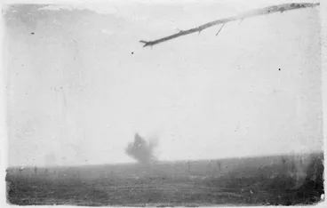 Image: Shell burst at Passchendaele Ridge