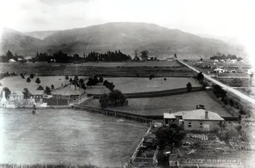 Image: Wallaceville Research Centre; view from hill, looking north-west, 1912