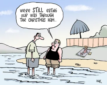 Image: "We're STILL eating our way through the Christmas ham." 2 January, 2008