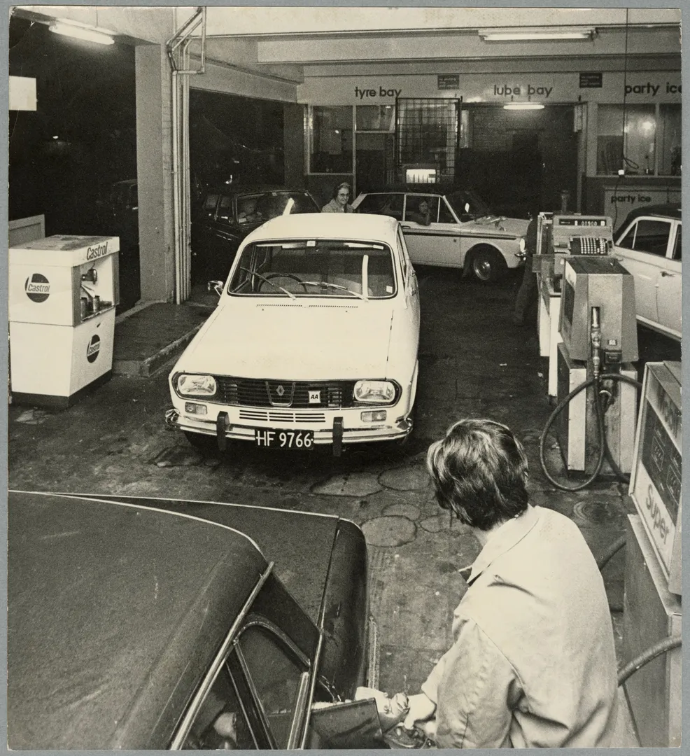 Motorists filling their cars