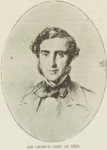 Sir George Grey in 1854 Image: Sir George Grey in 1854