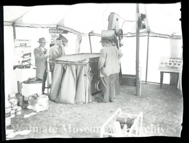 Image: Seed bagging demonstration at A&P show