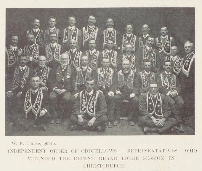 Independent Order of Oddfellows : representatives who attended the recent Grand Lodge session in Christchurch