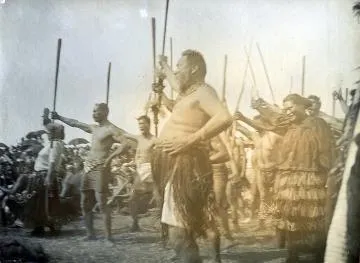 "A Maori Haka" : Photograph