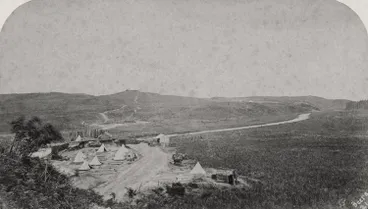 Image: Naval Camp, Maungatawhiri Creek, 1864