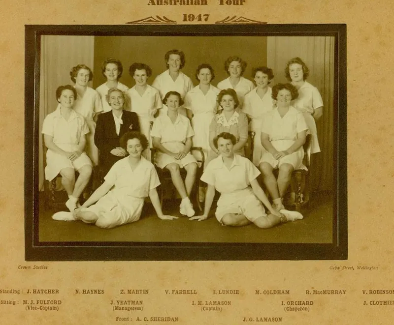 Photo: New Zealand Women's Cricket Team, Australian Tour 1947