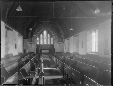 Image: Interior view of chapel, Christ's College, Christchurch