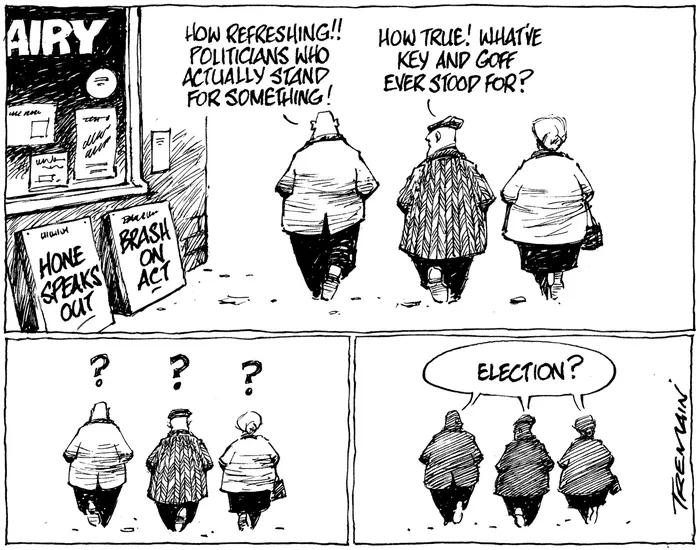 Tremain, Garrick 1941-:"How refreshing!! Politicians who actually stand for something!" ... 1 May 2011