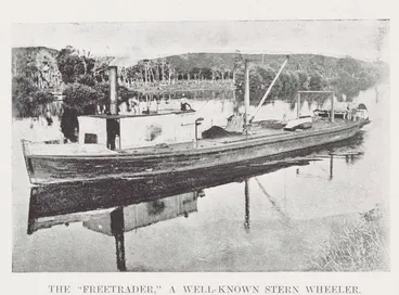 Image: The 'Freetrader.' A well-known stern wheeler