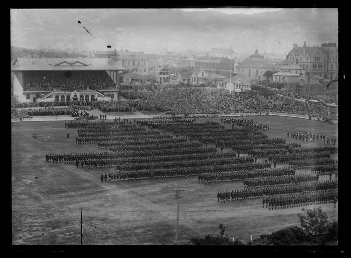 Anzac Day ceremony, Basin Reserve, Wellington