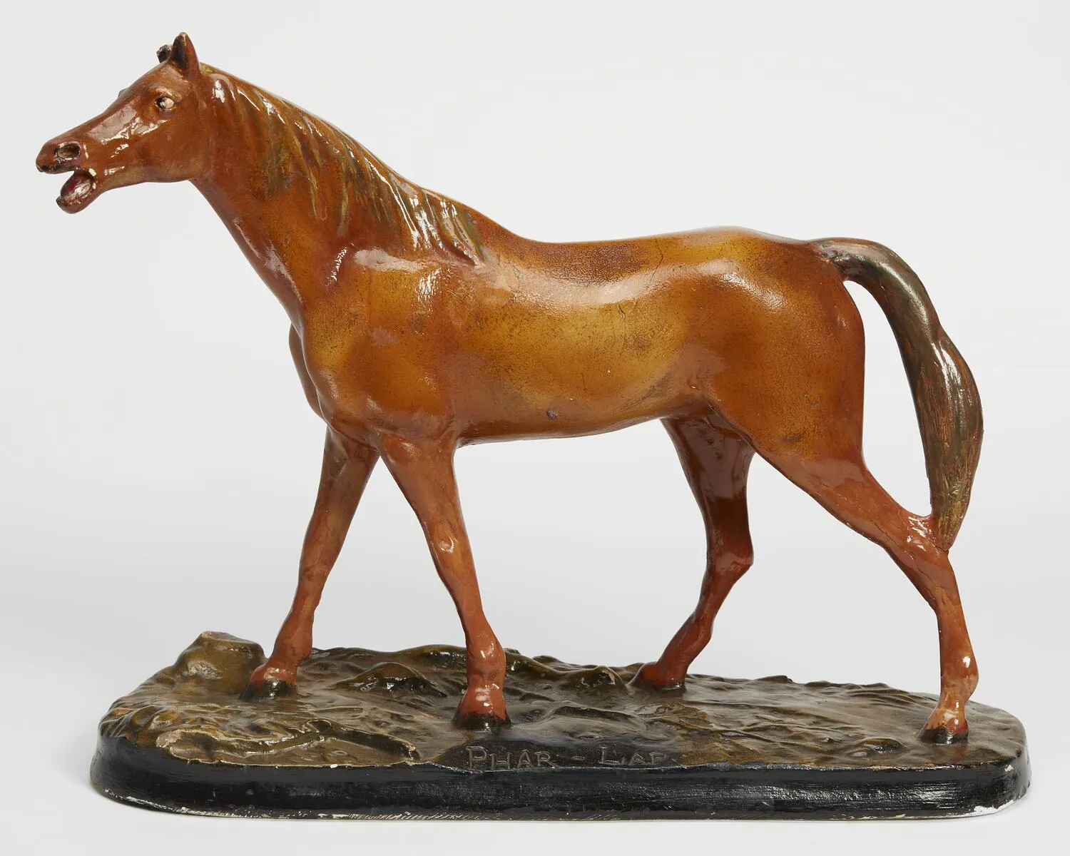 Statuette - Phar Lap, Plaster, Melbourne, 1930s