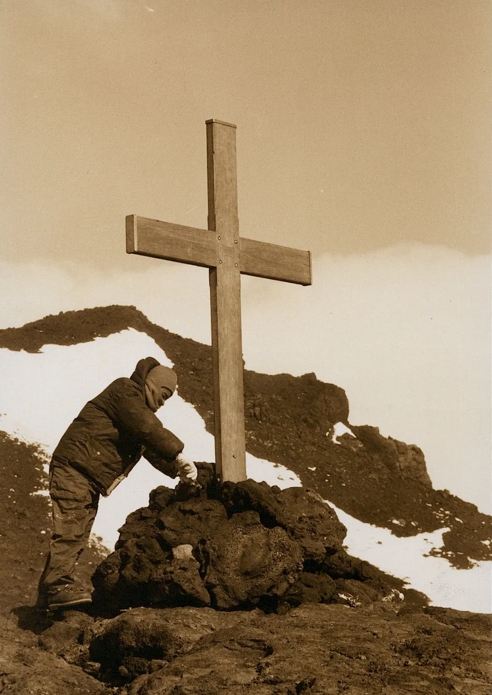 Japanese Scientist at Erebus Cross