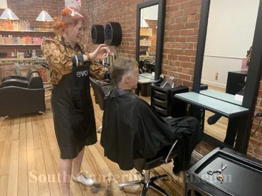 Image: Philip Howe's haircut following Covid-19 lockdown, Timaru