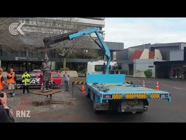 Image: Waikato-Tainui welcome removal of Hamilton statue