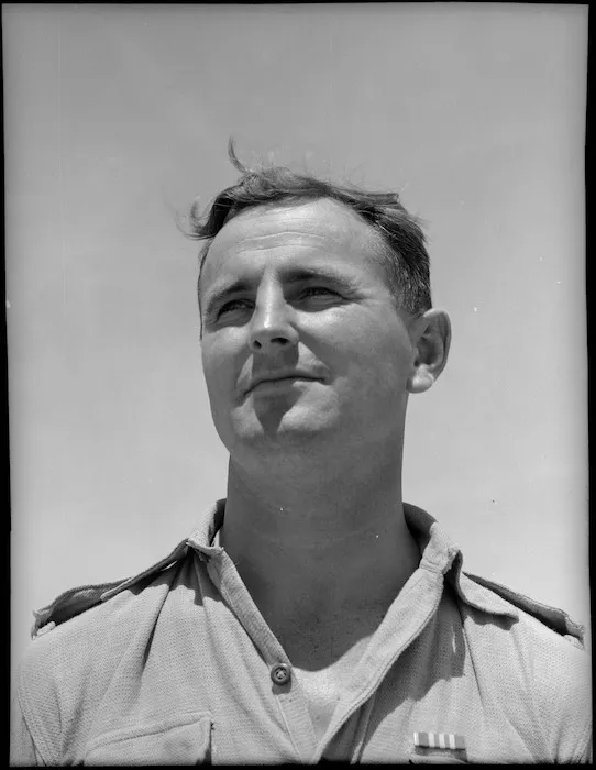 Warrant Officer L Hampton, MM - Photograph taken by George Bull