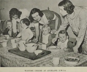 Image: Wartime creche at Auckland Y.W.C.A.