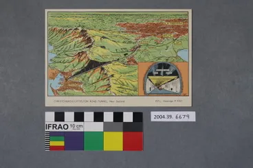 Image: Postcard: Christchurch/Lyttelton Road Tunnel