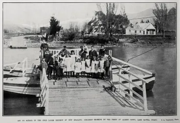 Image: Off To School In The Cold Lakes District Of New Zealand