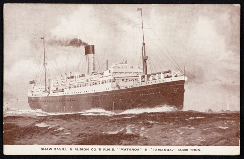 The 'Mataroa' or the 'Tamaroa', Shaw Savill & Albion Line.