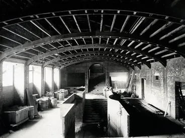 Image: Interior Construction of Dunedin Town Hall