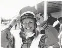 First woman jockey Linda Jones, after a race at Te Rapa Racecourse, Hamilton, New Zealand, August 1978 [picture] /