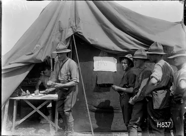 Image: The Happy Valley Tote paying out at Louvencourt during World War I