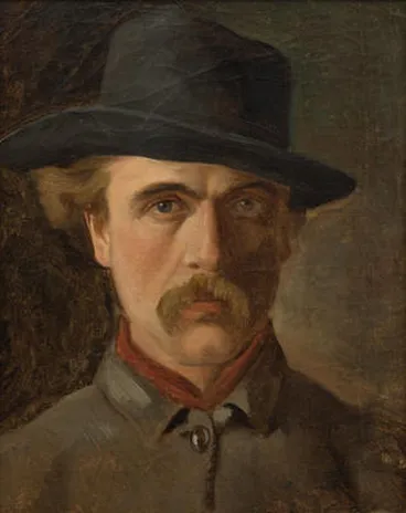 Self portrait wearing a hat Image: Self portrait wearing a hat