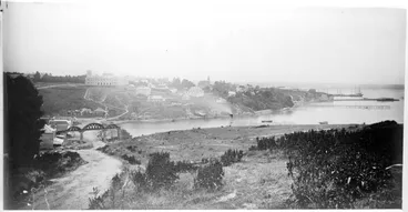 Image: Mechanics Bay and Wynyard Pier from Parnell Rise, 1868