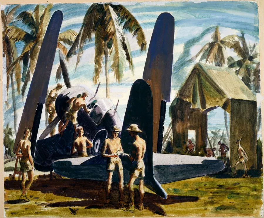Corsair maintenance, Guadalcanal
