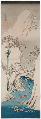 Mountain Gorge in Winter