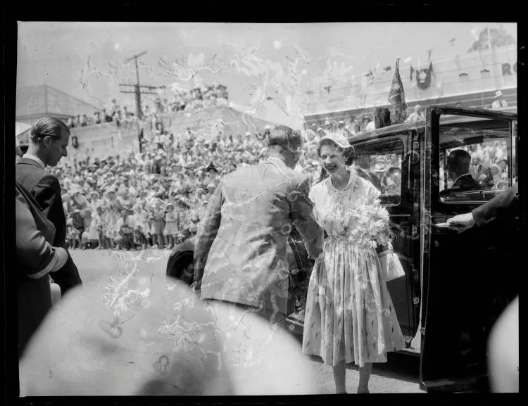 Queen Elizabeth II in Warkworth, 1953