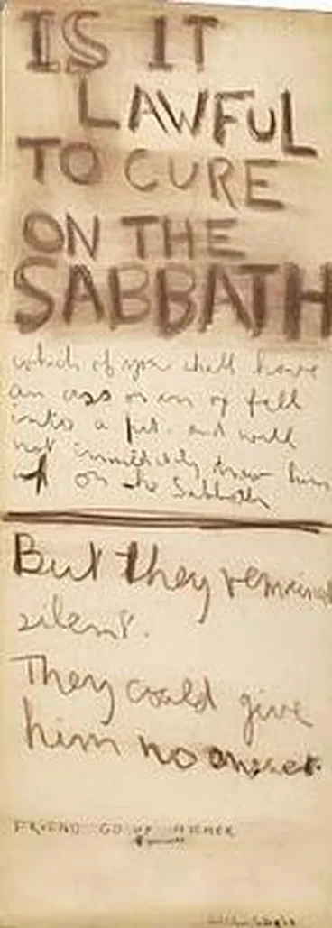 Image: Is it lawful to cure on the Sabbath