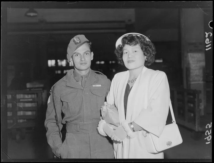 Robert Busher and his Japanese wife Natsuko