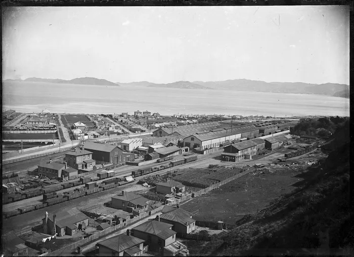 Overlooking the Petone railway workshops