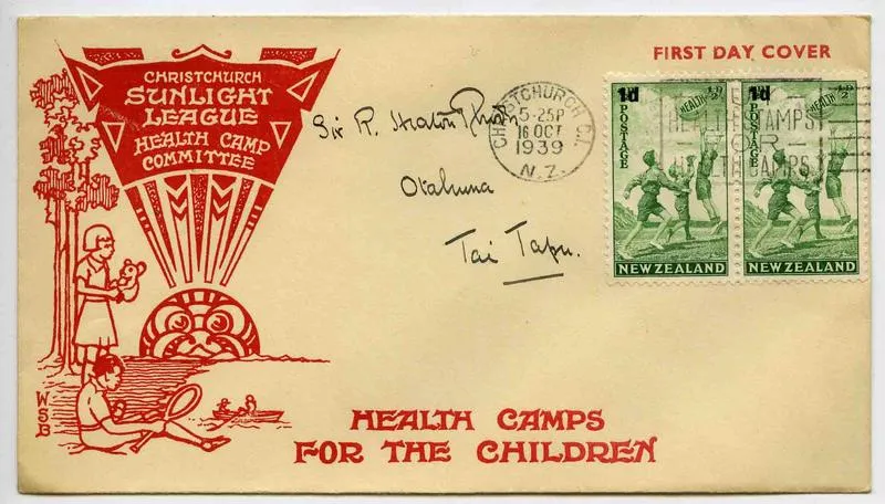 First Day Cover: New Zealand Health Stamps 1939