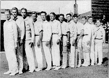 Image: Eraiins Post" Photo. RONGOTAI COLLEGE FIRST ELEVEN.—The team which is playing Wairarapa High School on Kilbirnie Park. From left, Wrigley, (captain), Wilson, Telford, Leeks, Janes, Cocks, Machie, Marshall, , Gray, Connell, Kelly, and Lubranilcy – (Evening Post, 02 April 1931)