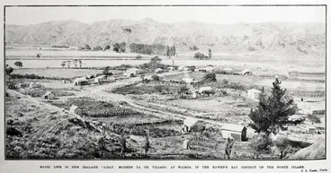Image: Māori life in New Zealand today: modern pa or village at Wairoa, in the Hawke's Bay district of the North Island