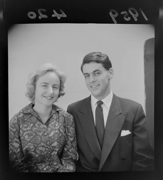 Sharon Thompson and Stead Ellis on their engagement