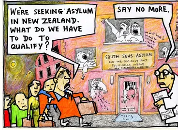 Image: Doyle, Martin, 1956- :[Qualifying for asylym] 15 February 2013