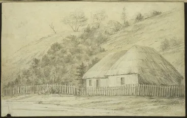 Image: Swainson, William 1789-1855 :Cottages near Wellington [ca 1845]
