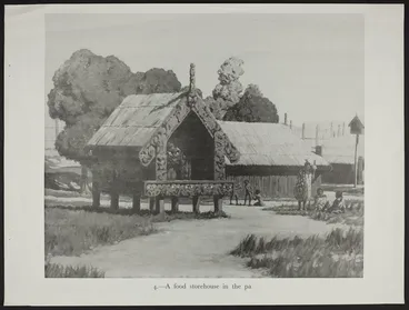 Image: [King, Marcus], 1891-1983 :A food storehouse in the pa. [1955]
