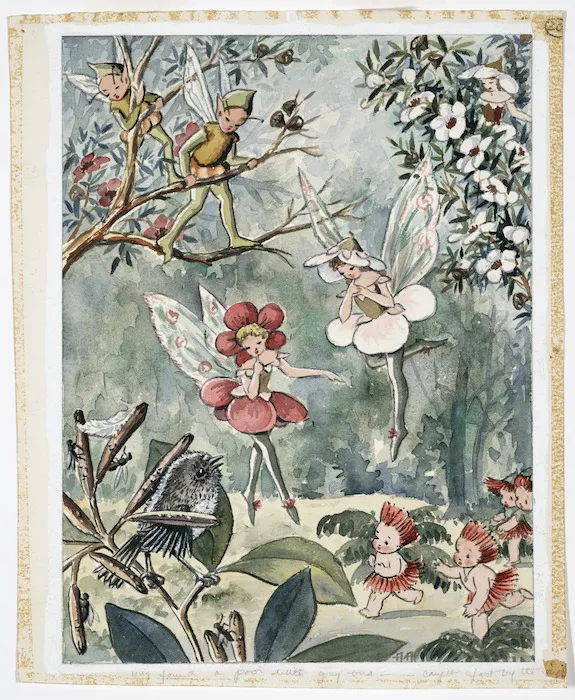 Acres, Avis, 1910-1994 :They found a poor little grey bird - caught fast by the wings. [1956-57].