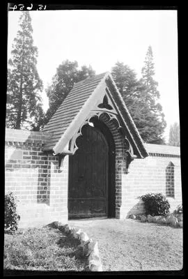 [Ornate gateway - Christ's College, Christchurch]