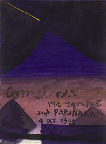 ‘Comet over Mt Taranaki and Parihaka’ Image: ‘Comet over Mt Taranaki and Parihaka’